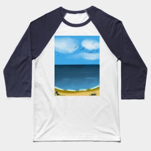 Could we stay on the beach art work Baseball T-Shirt